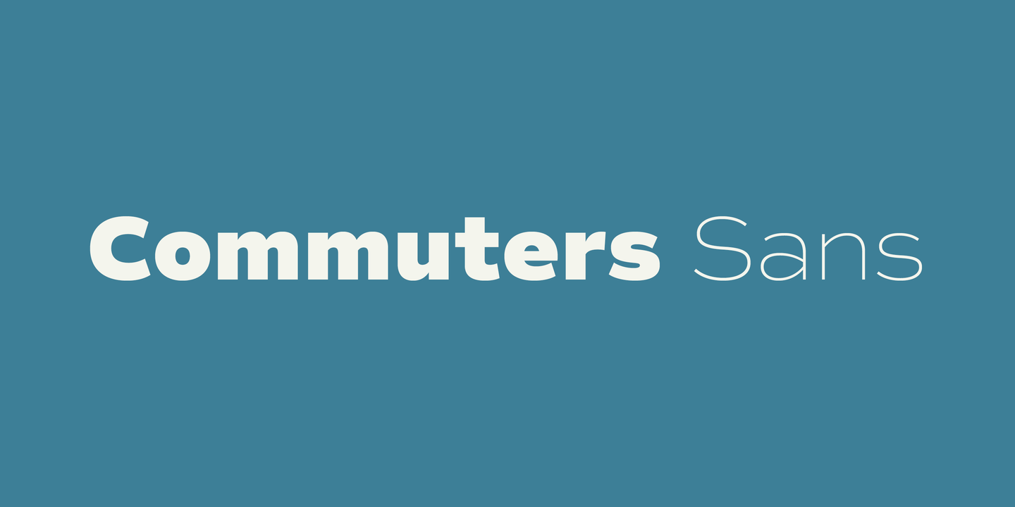 Commuters Sans Regular Font preview